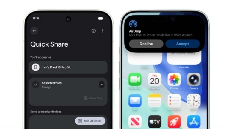 Quick Share ahora funciona con AirDrop